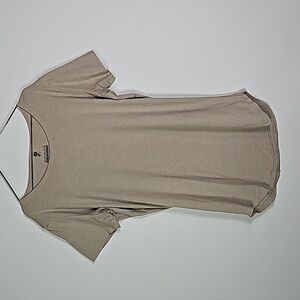 Alphalete medium tan athletic short sleeve shirt